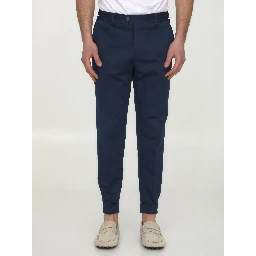 Cotton and linen trousers