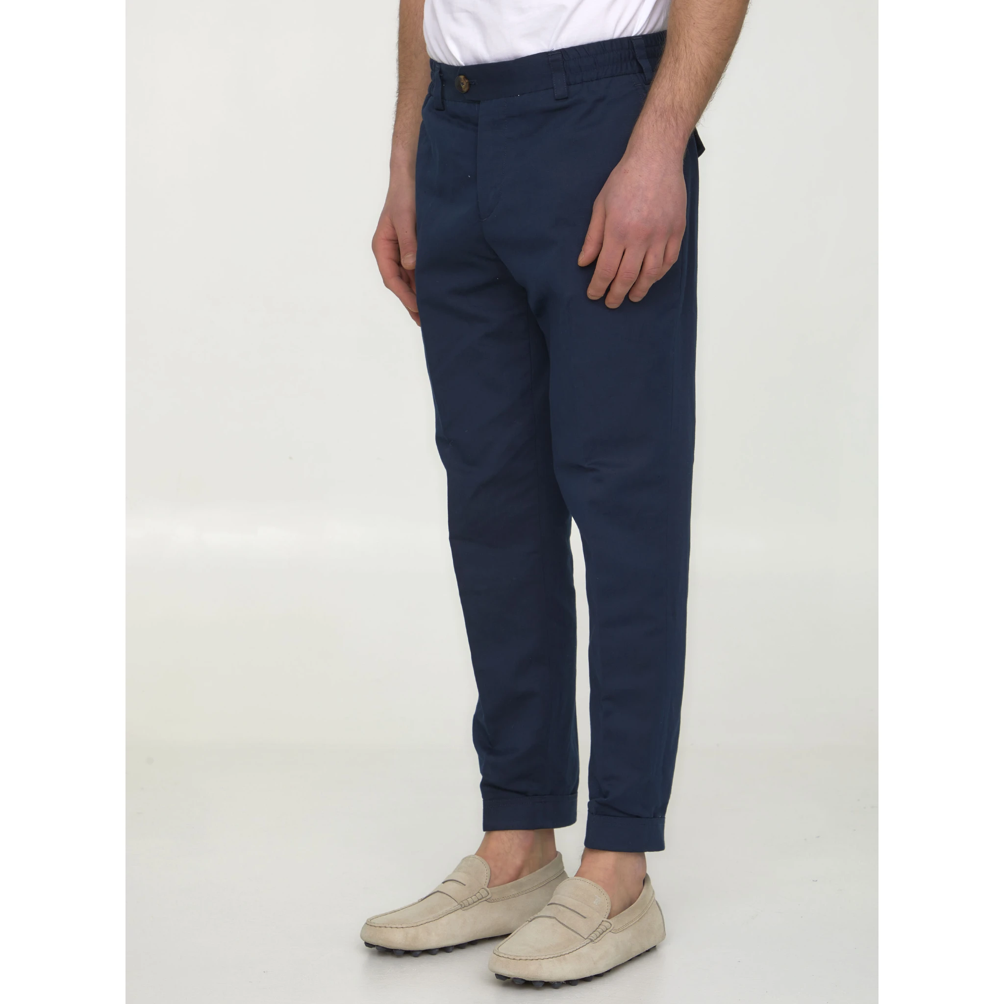 Cotton and linen trousers