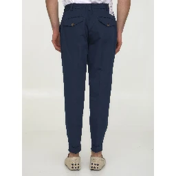 Cotton and linen trousers