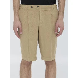 Elasticated bermuda shorts