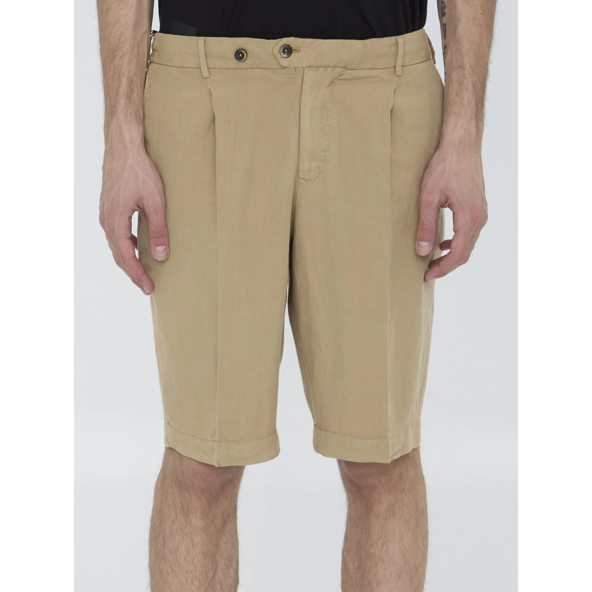Elasticated bermuda shorts