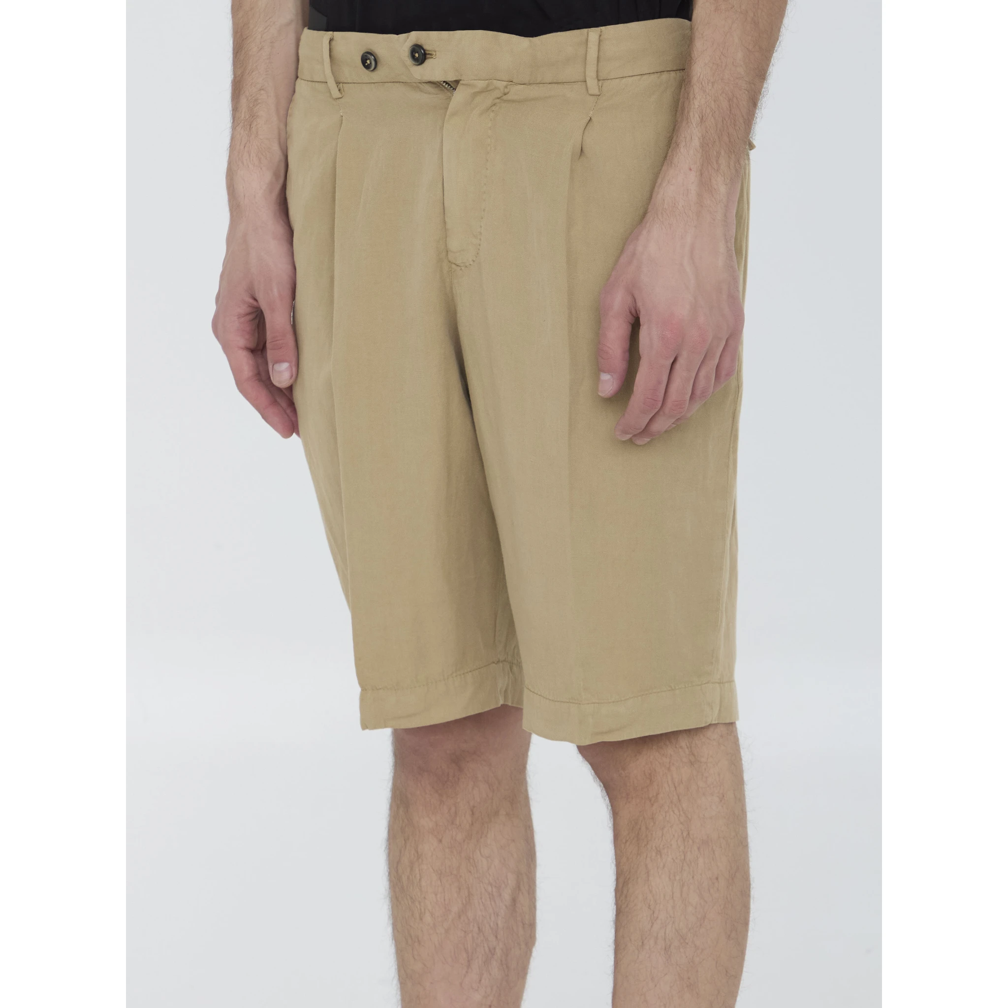 Elasticated bermuda shorts
