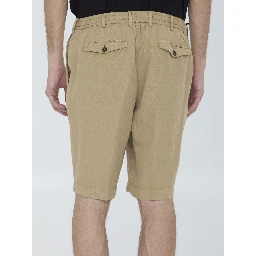 Elasticated bermuda shorts