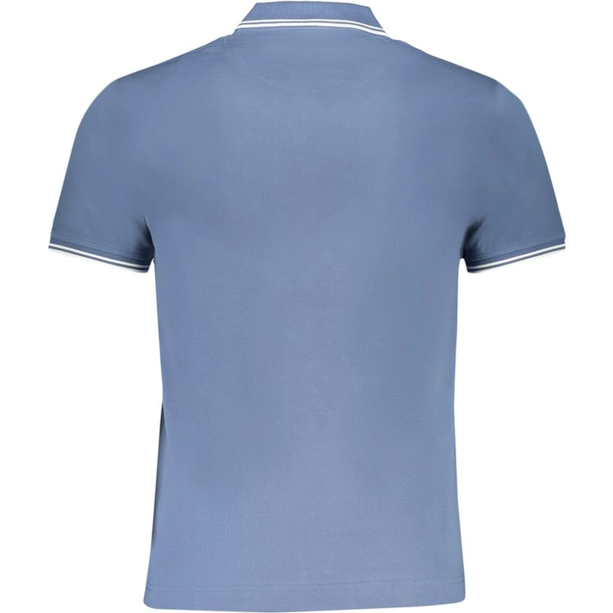 Blue Cotton Polo Shirt