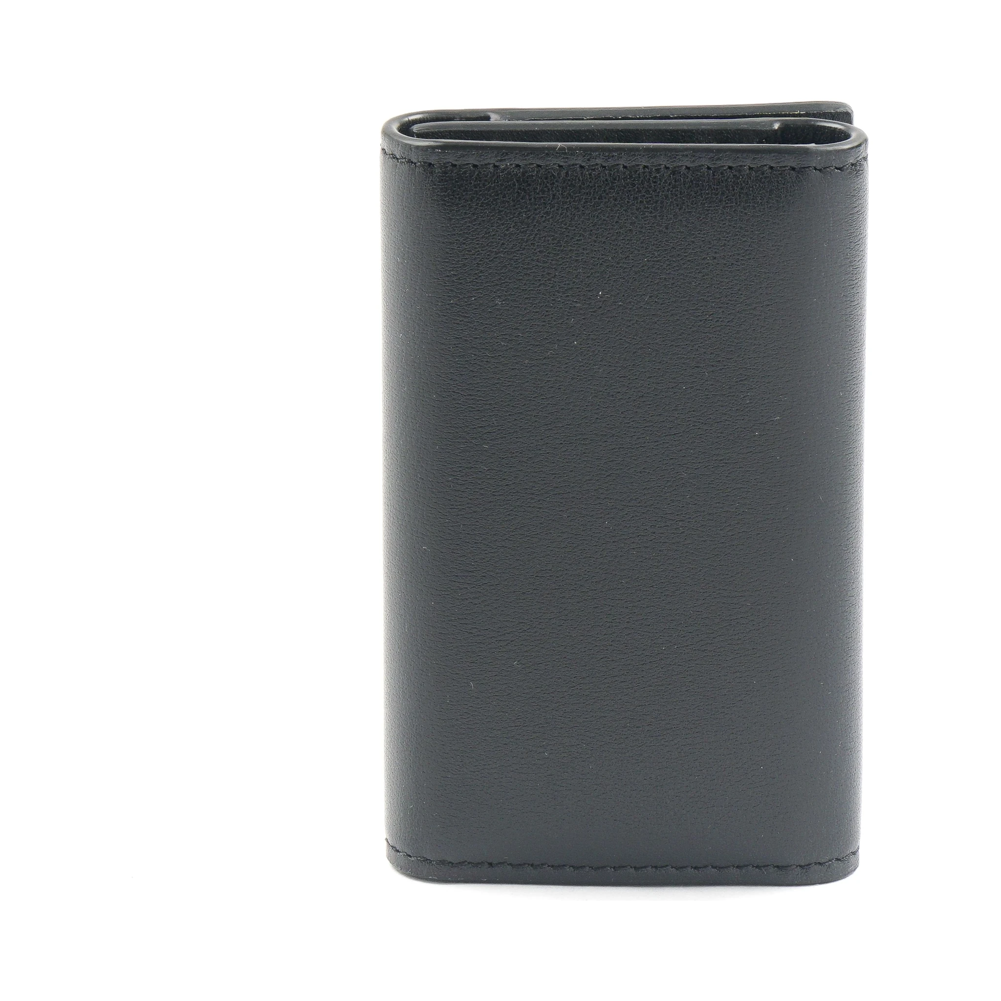 logo-plaque leather wallet