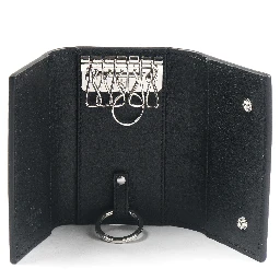 logo-plaque leather wallet
