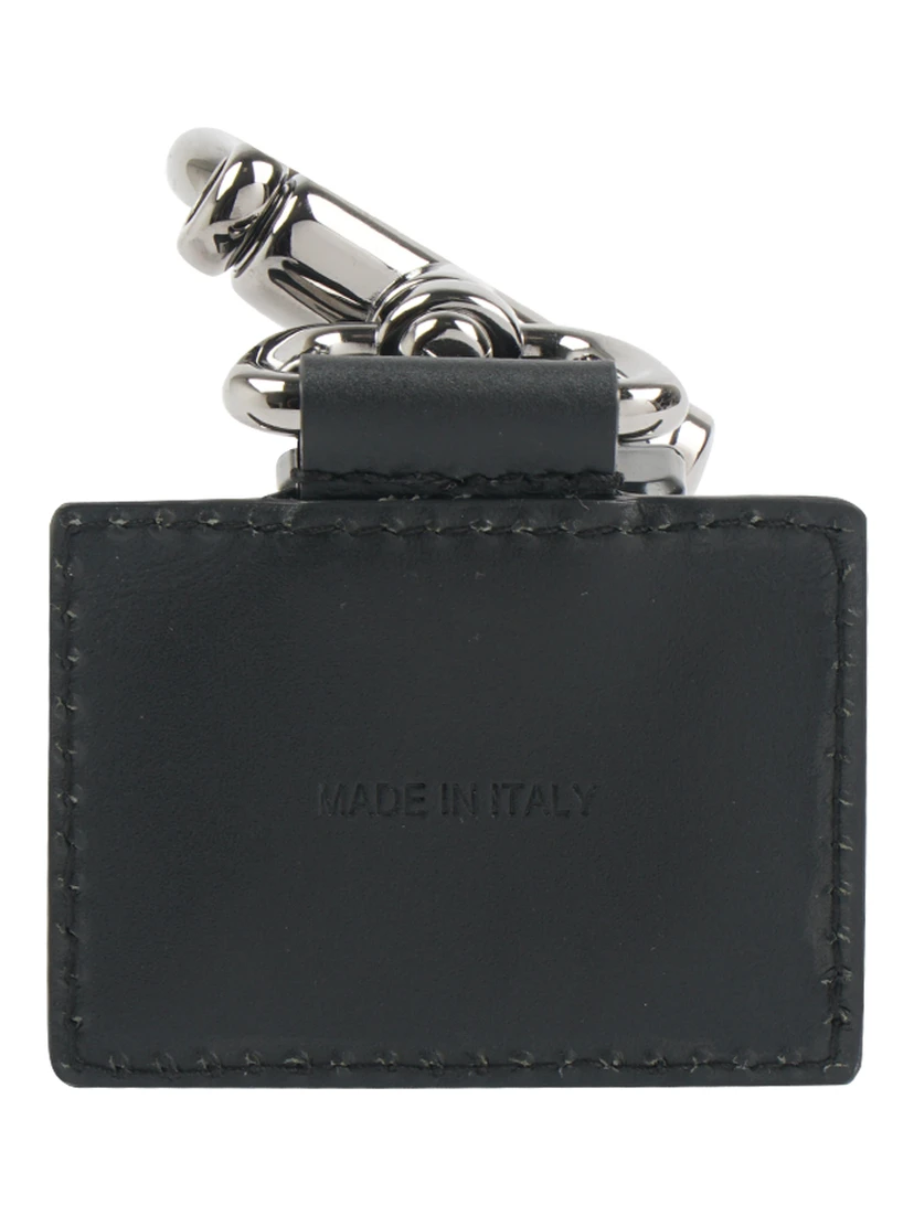 Leather keychain or charm