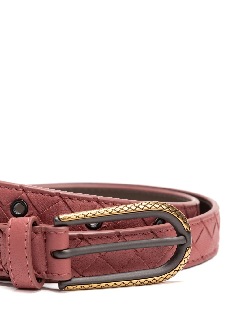 Intrecciato leather belt alternative