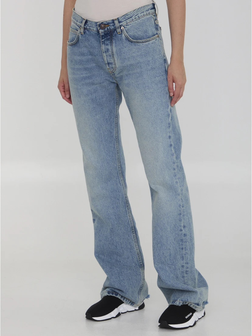 Low waist straight jeans