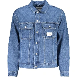 Blue Cotton Jackets & Coat