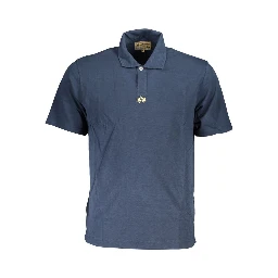 Blue Cotton Polo Shirt