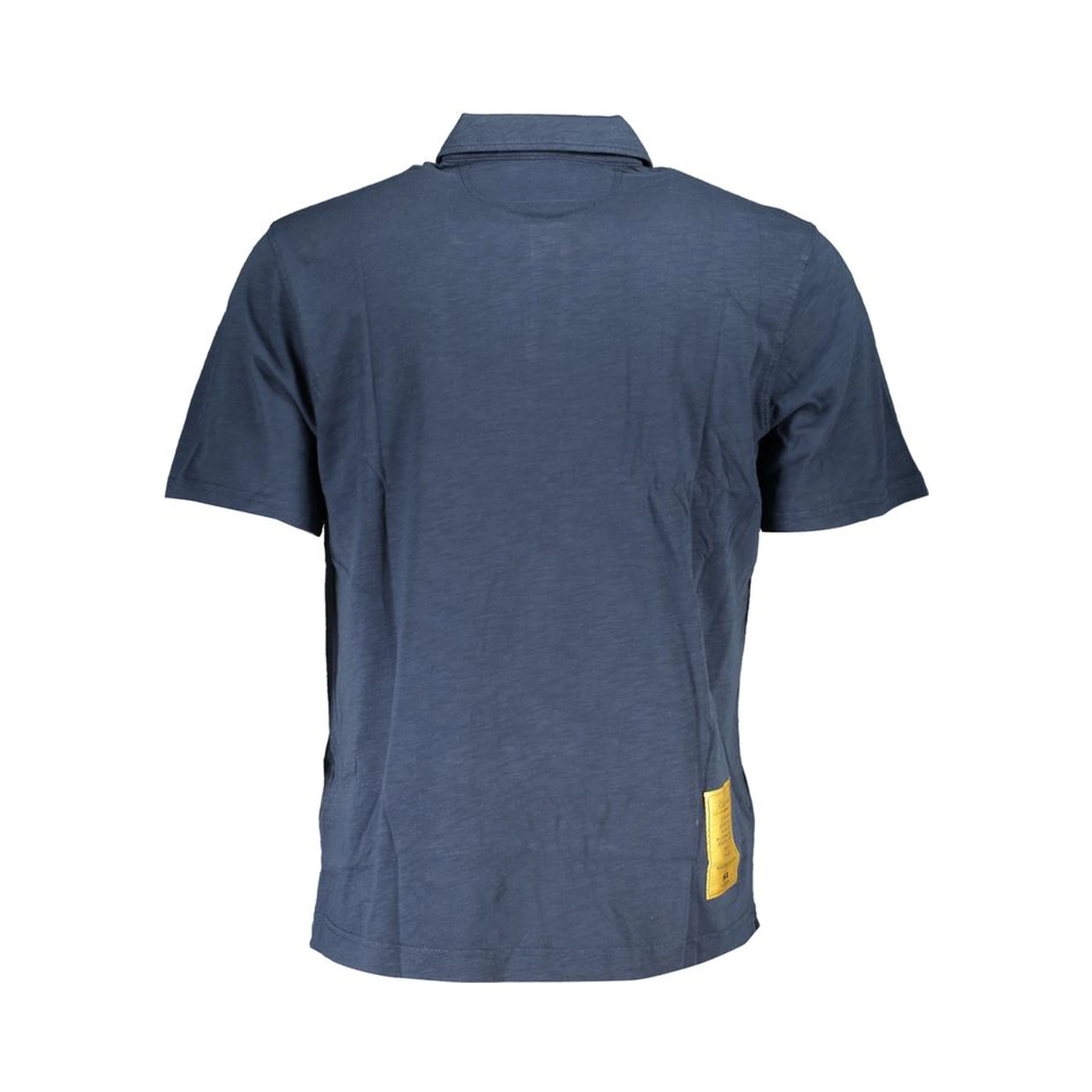 Blue Cotton Polo Shirt