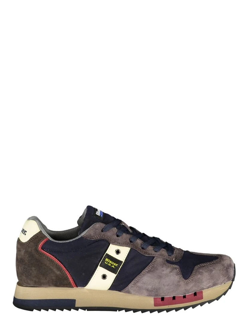 Blue Polyester Sneaker