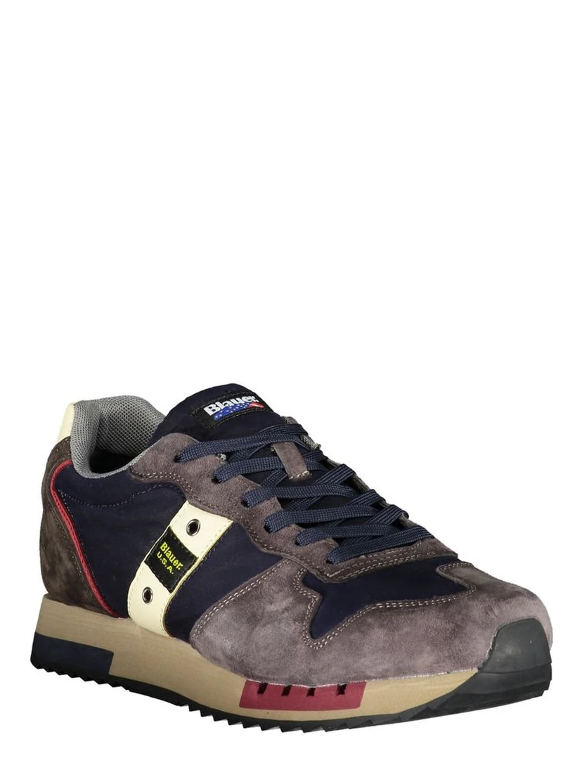 Blue Polyester Sneaker