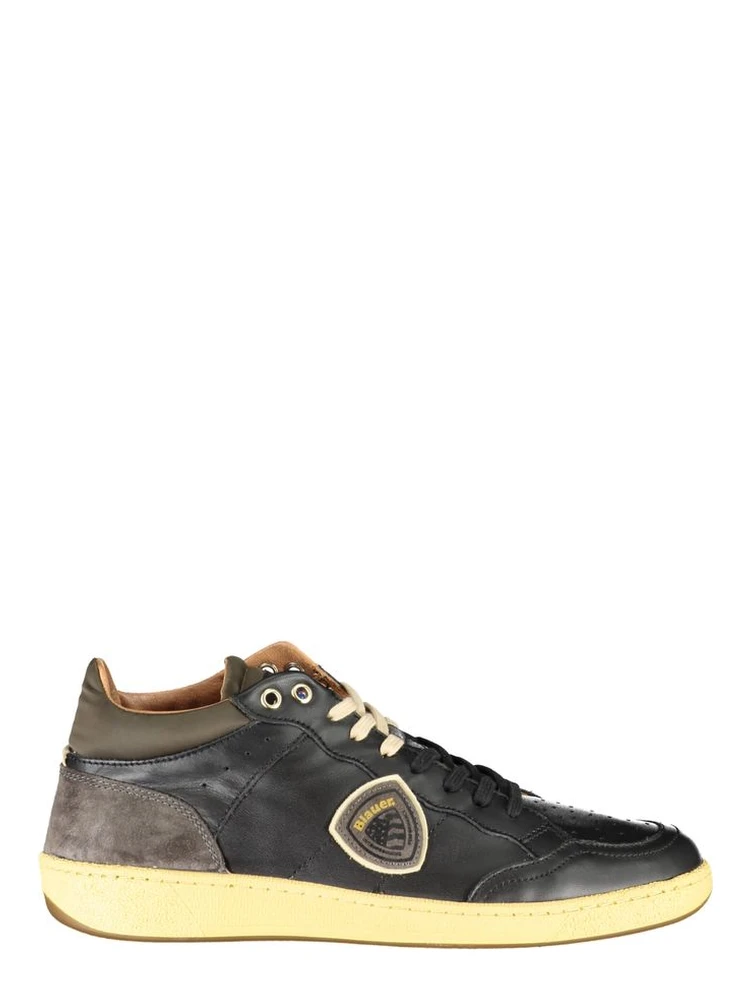 Black Polyester Sneaker