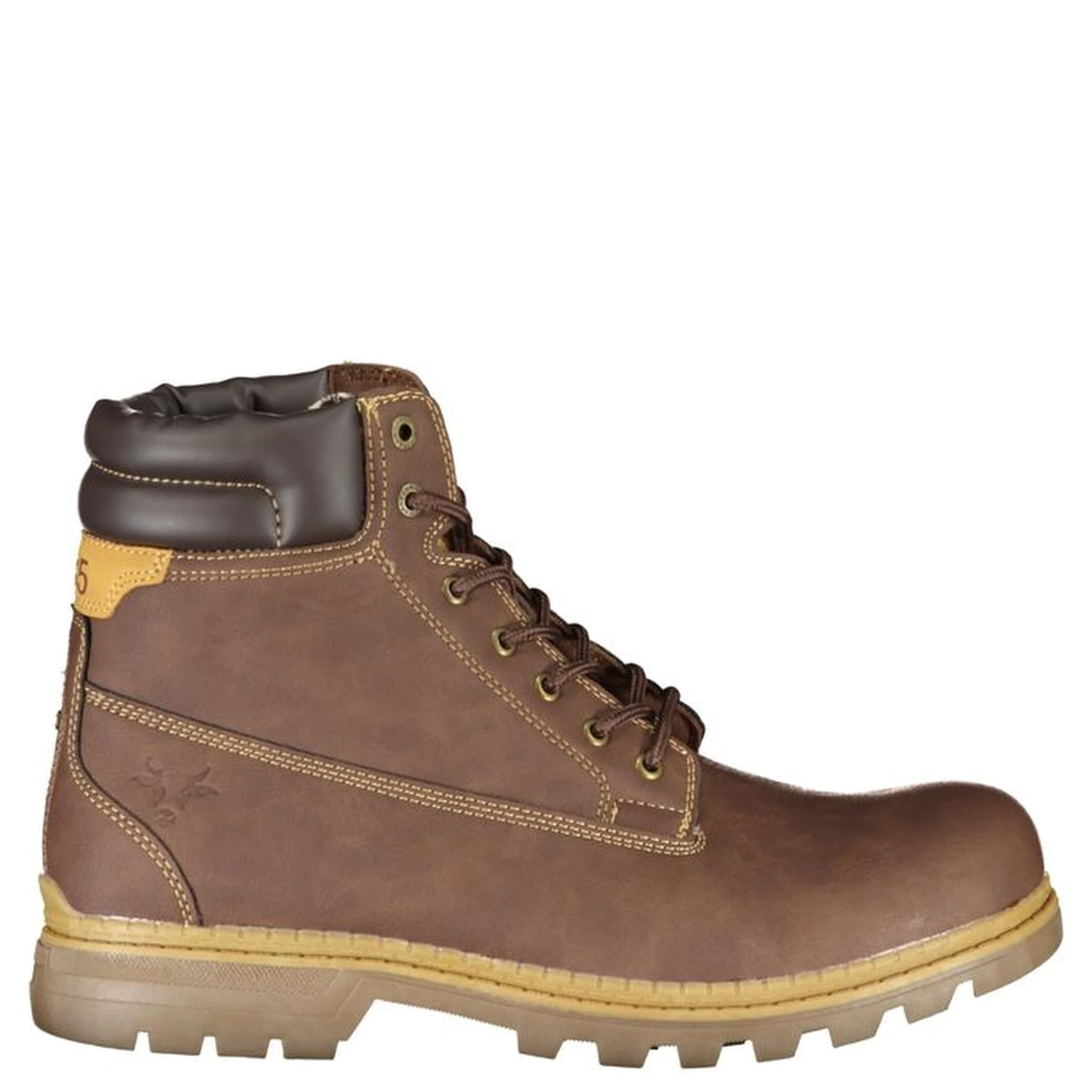 Brown Polyester Ankle