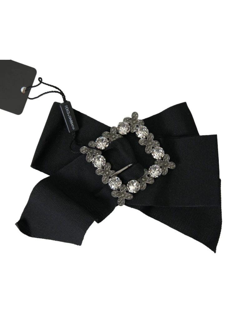 Black Swarovski Crystal Embellished Hair Clip