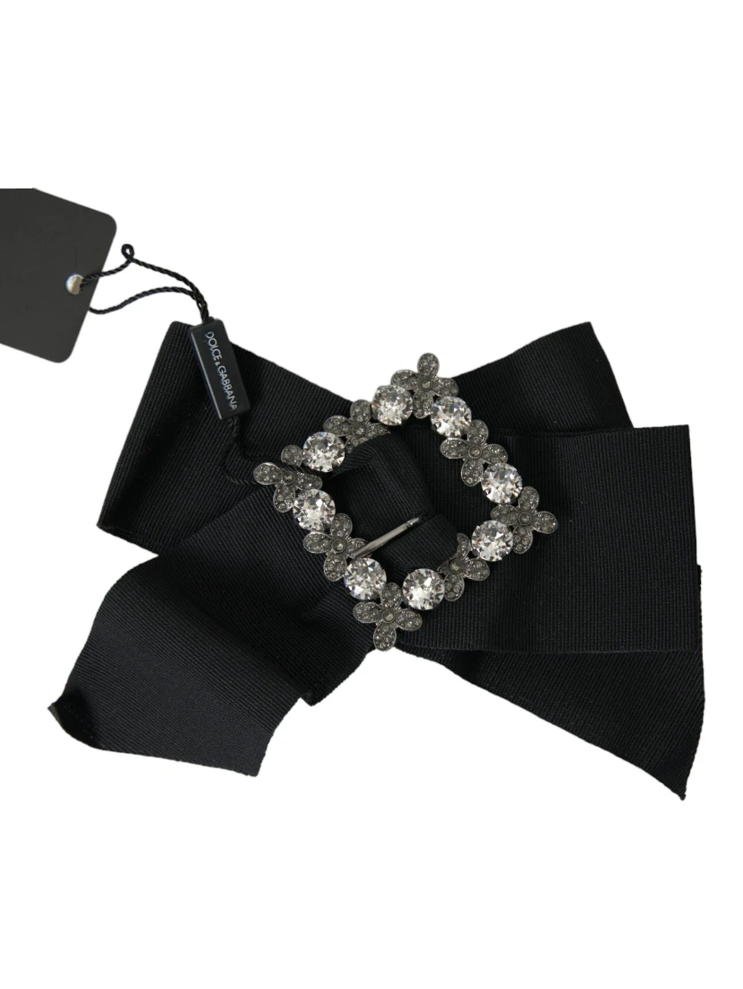 Black Swarovski Crystal Embellished Hair Clip
