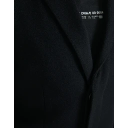 Black Single Breasted Trench Coat Jacket