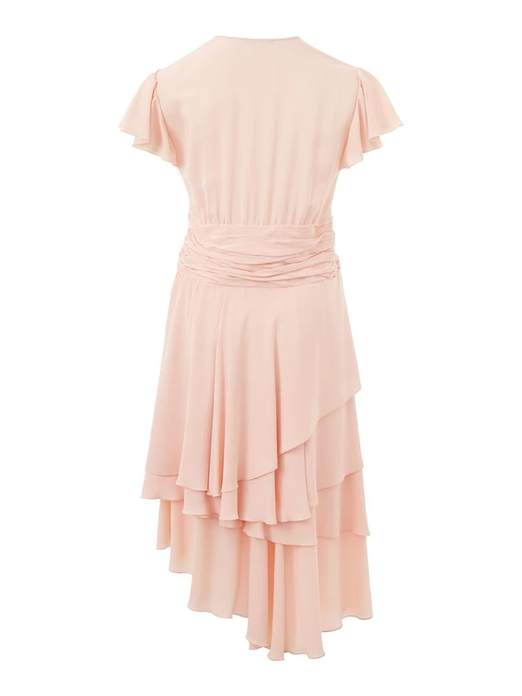 Pink Acetate Casual Dress alternative