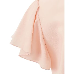 Pink Acetate Casual Dress