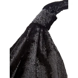 Black polyester cocktail women's dress.