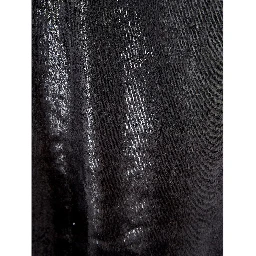 Black polyester cocktail women's dress.