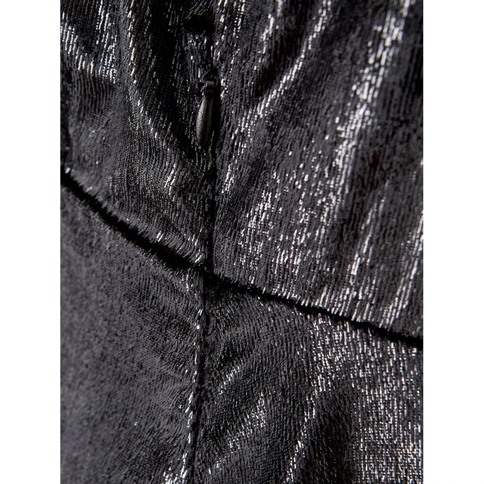 Black polyester cocktail women's dress.