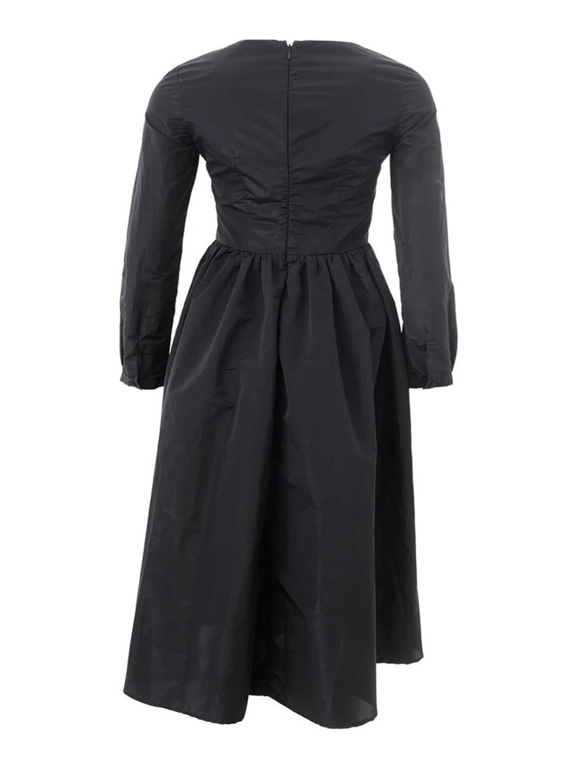 Black Polyester Cocktail Dress