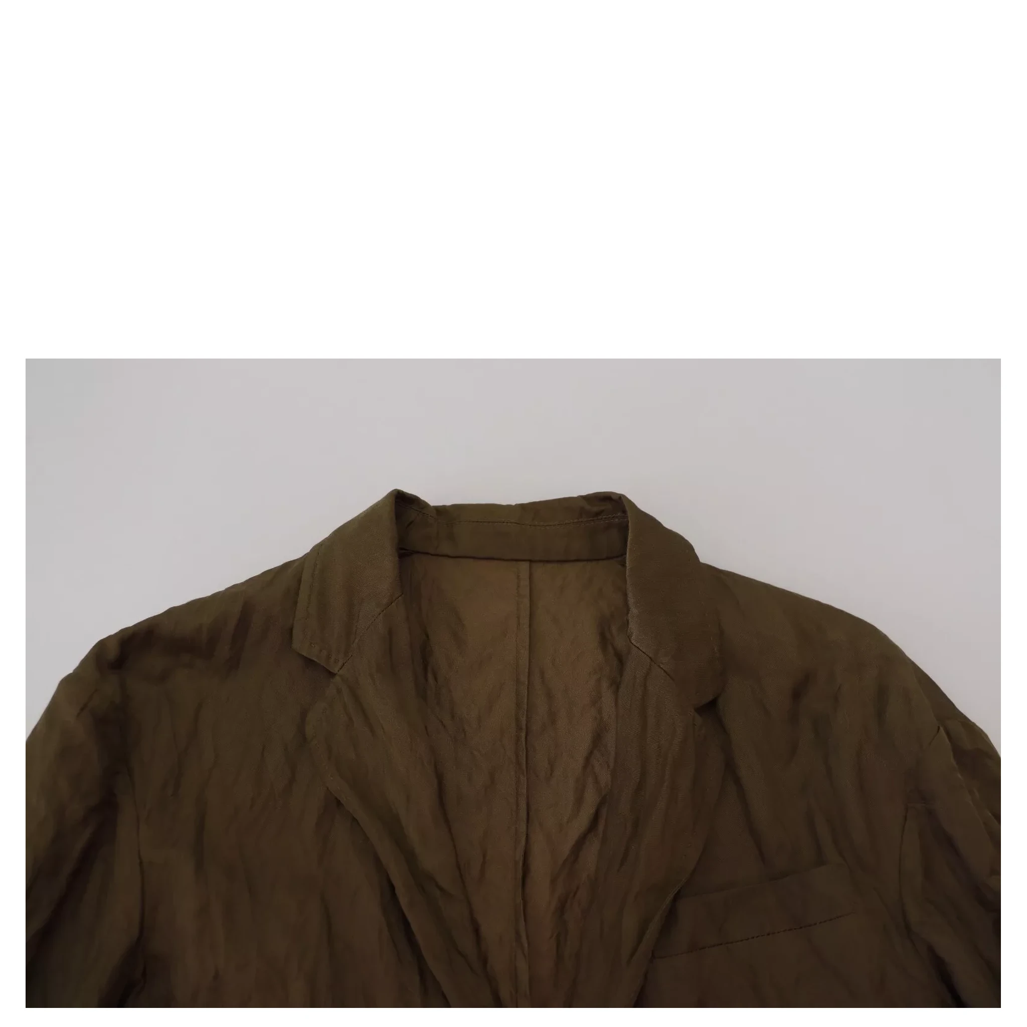 Green Single Breasted Men Coat Blazer Jacket