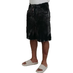 Gray Cotton Corduroy Bermuda Shorts
