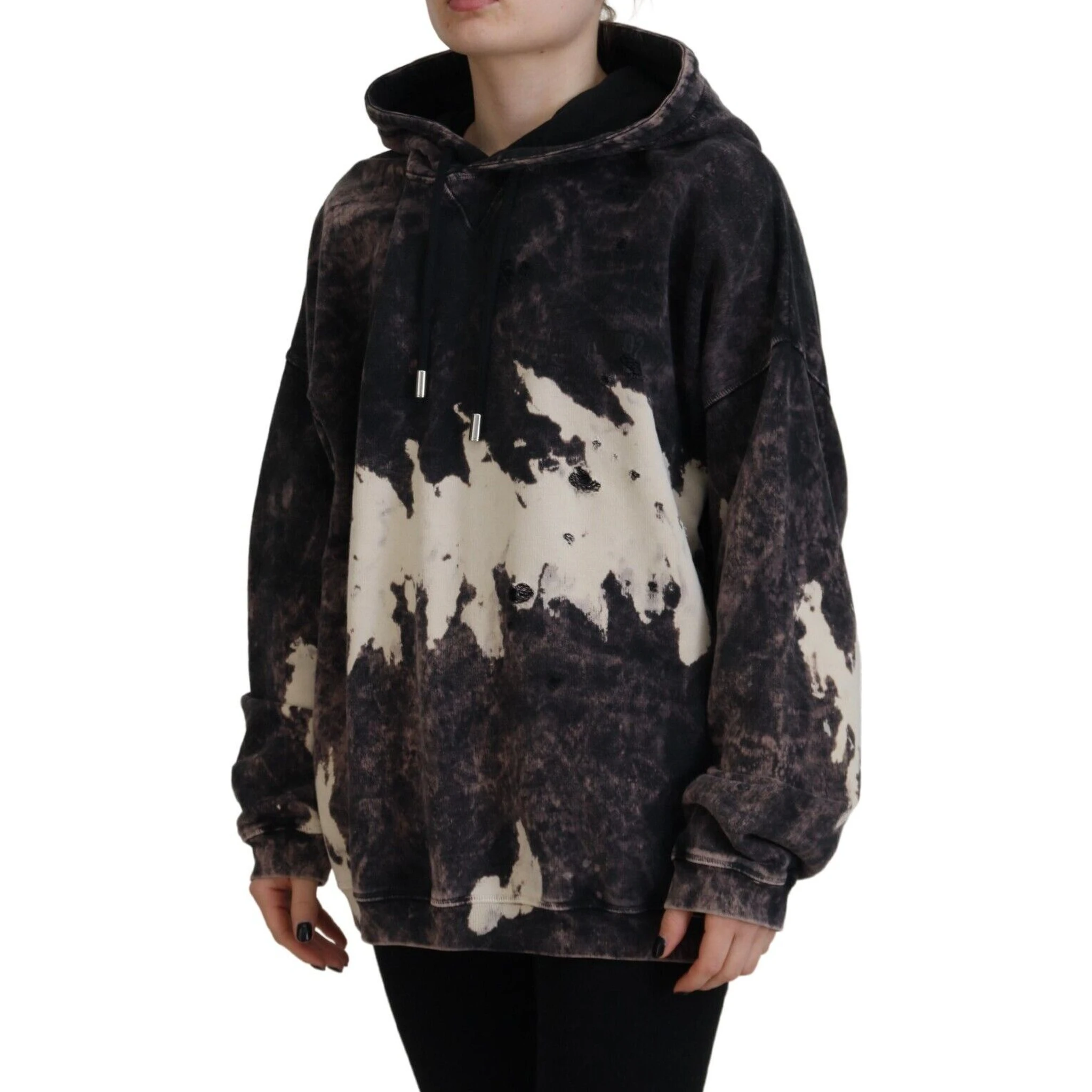 Multicolor Dye Cotton Hoodie Sweatshirt Sweater