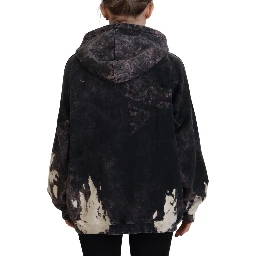 Multicolor Dye Cotton Hoodie Sweatshirt Sweater