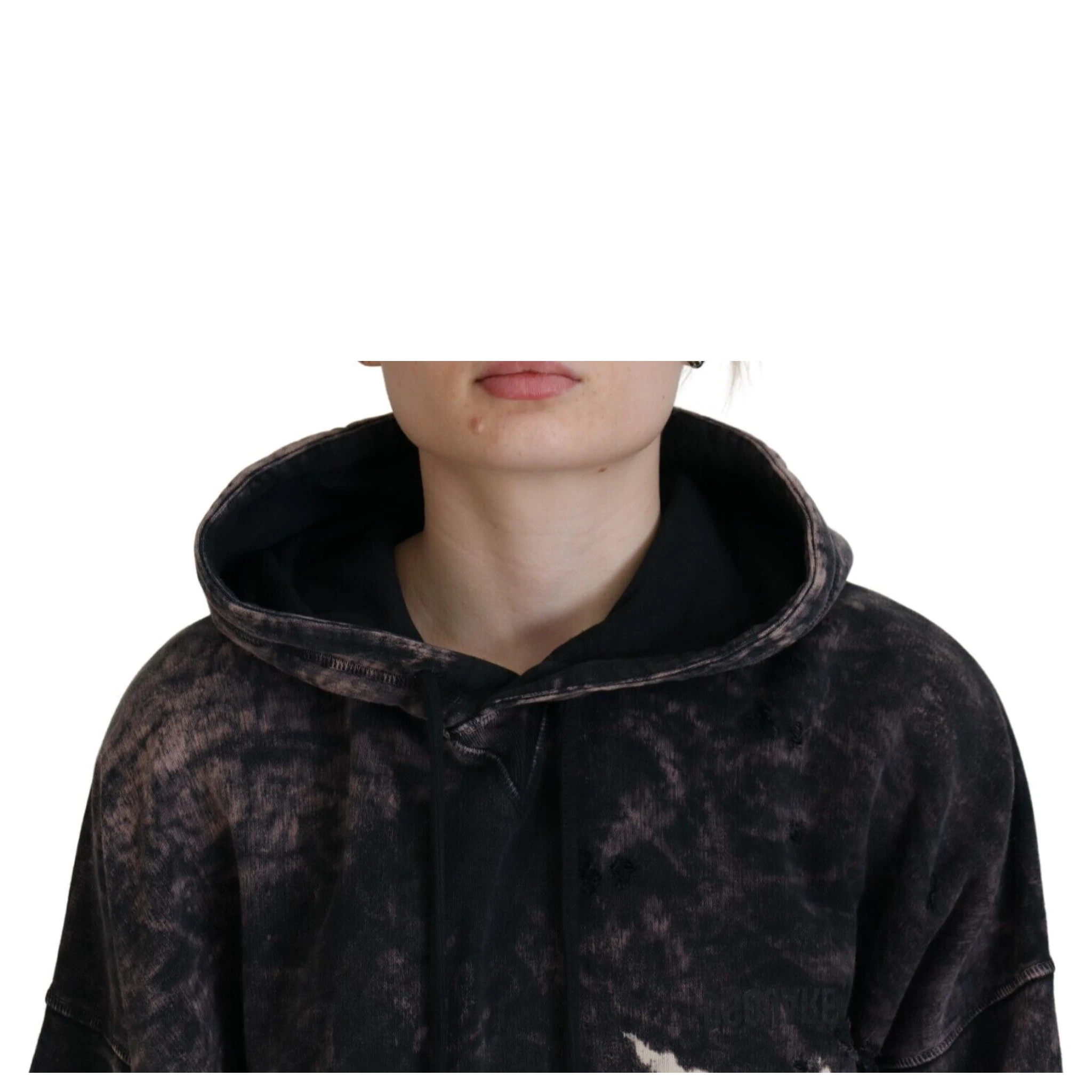 Multicolor Dye Cotton Hoodie Sweatshirt Sweater