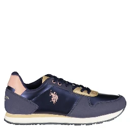 Blue Polyester Sneaker
