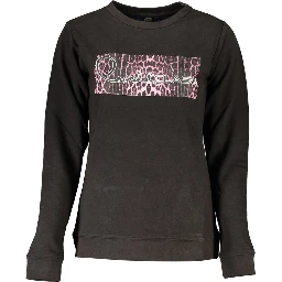 Black Cotton Sweatshirt