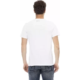 تي شيرت قطني أبيض