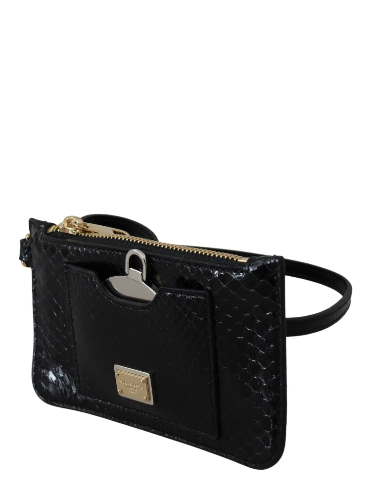 Black Leather Coin Purse Wristlet Mirror Agnese Wallet alternative