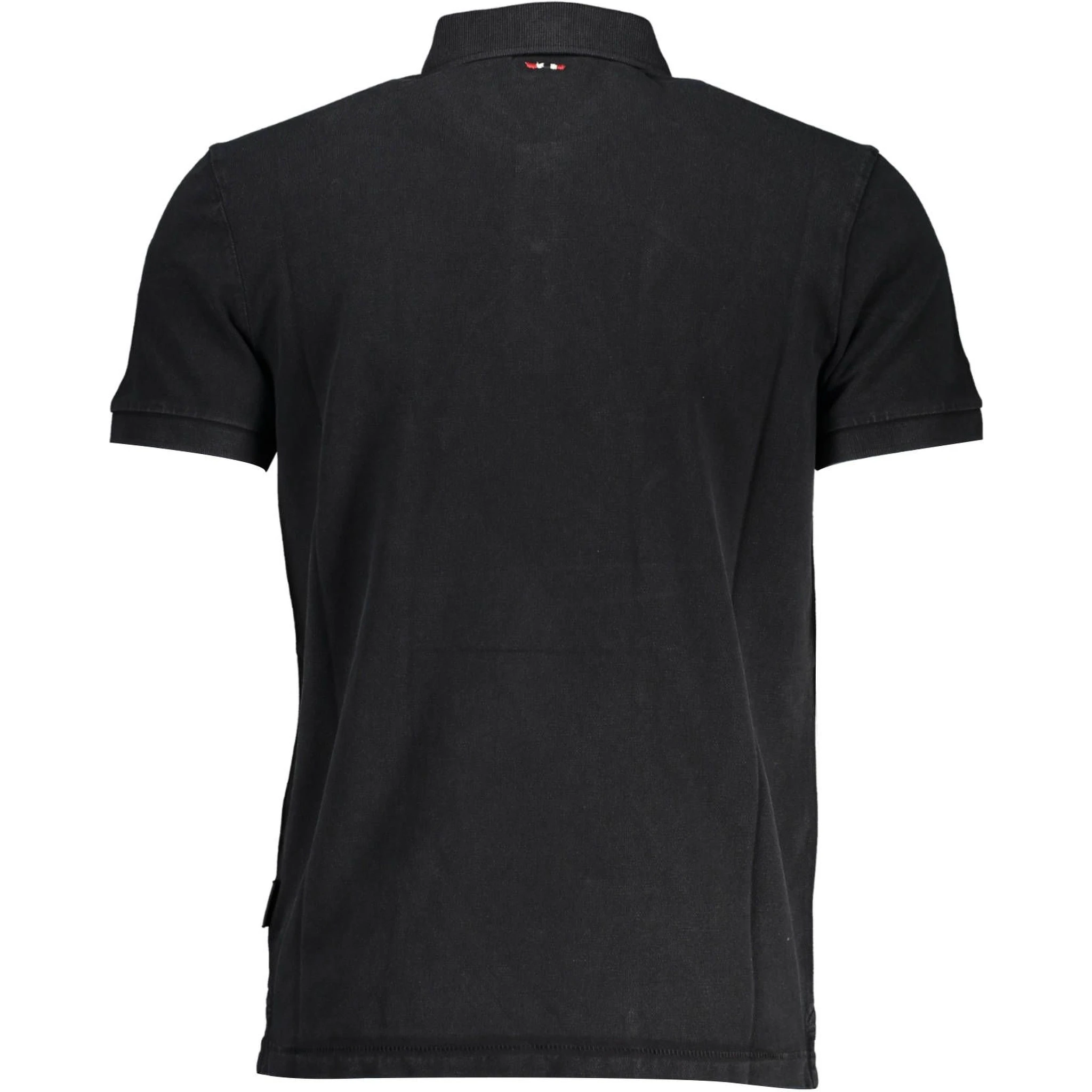 Black Cotton Polo Shirt