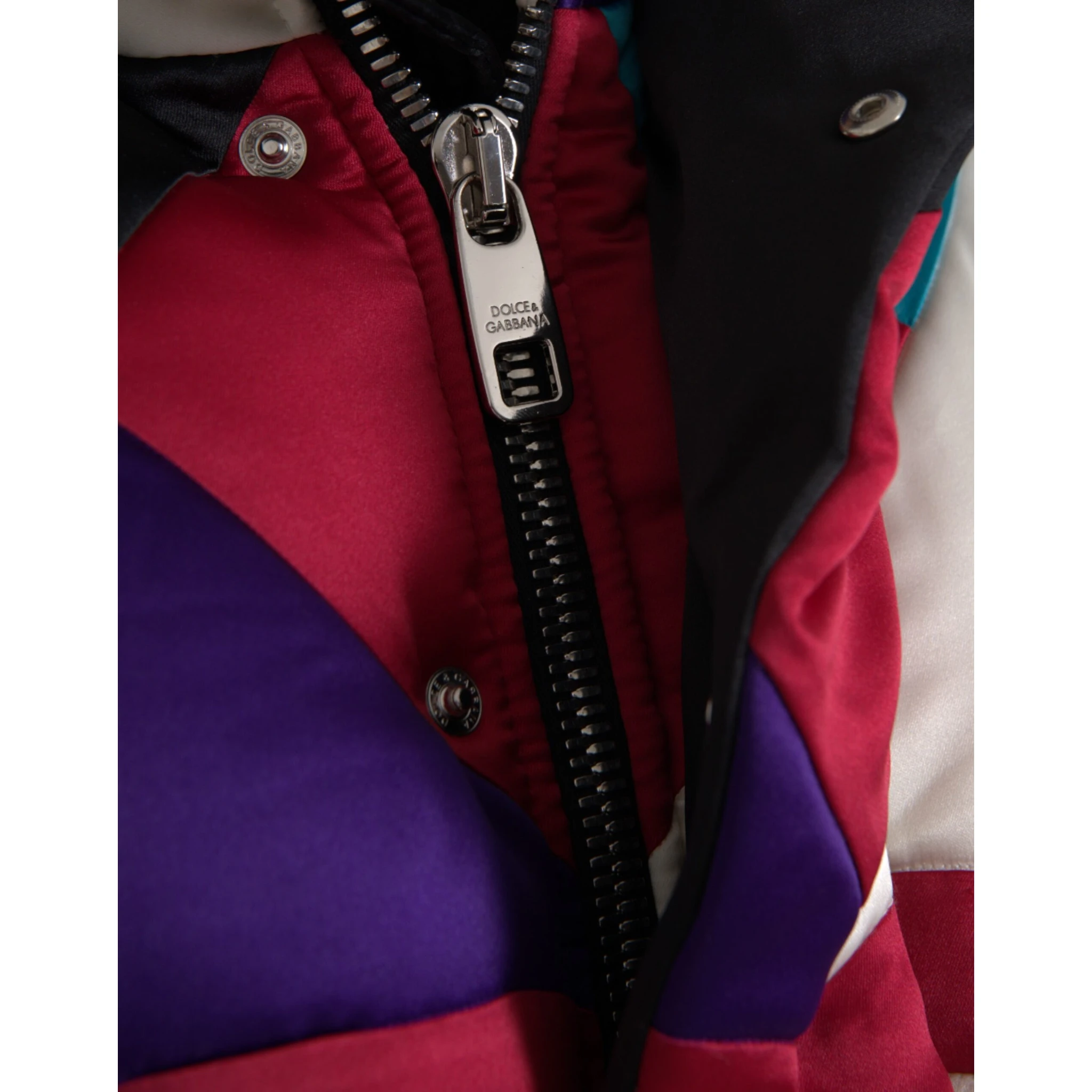 Multicolor Logo Windbreaker Puffer Jacket