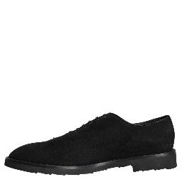Black Suede Sicilia Lace Up Formal Shoes