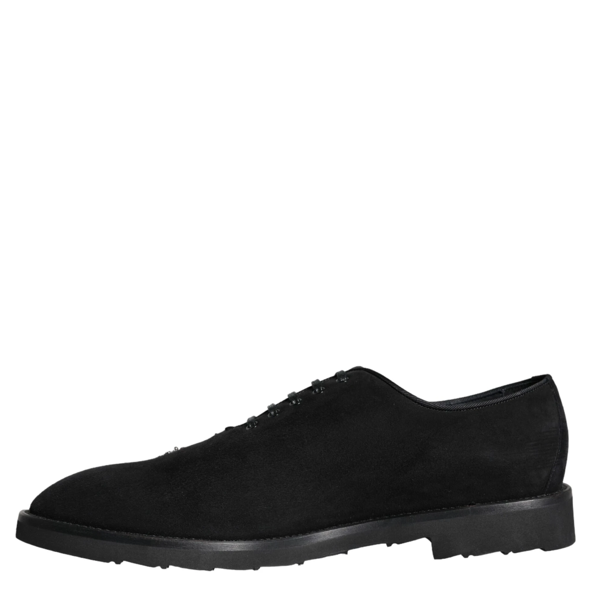 Black Suede Sicilia Lace Up Formal Shoes
