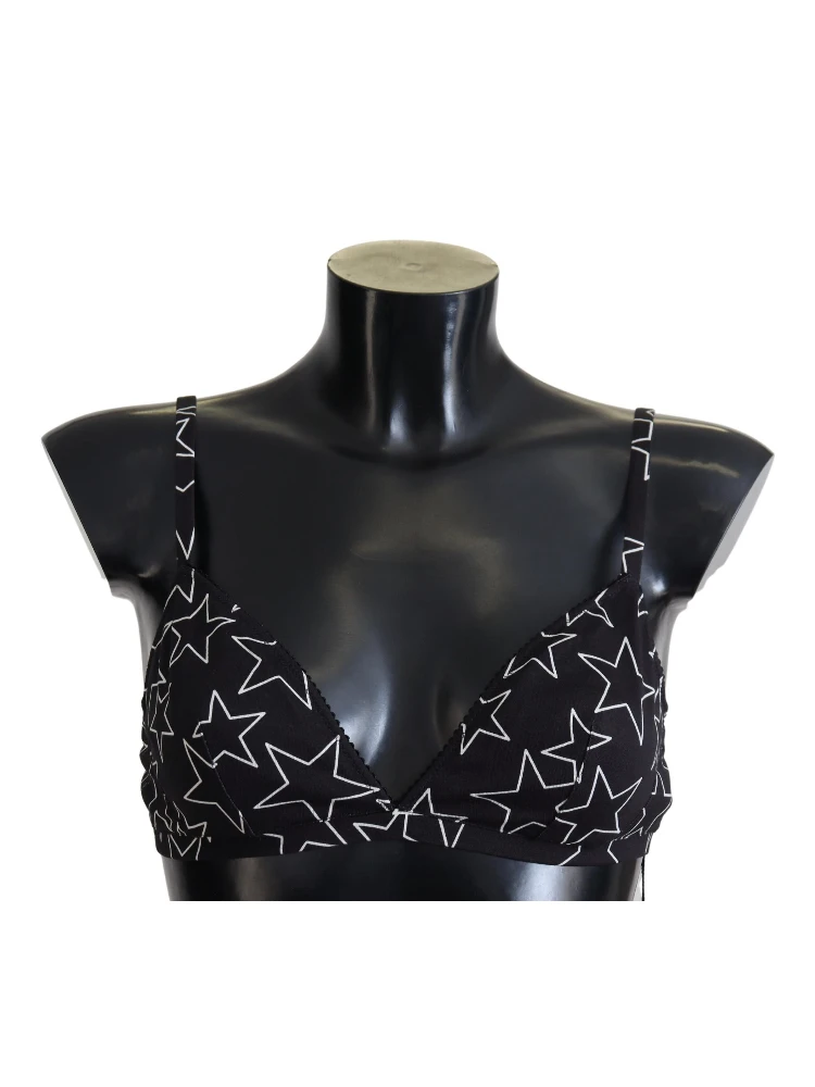 Black Millennials Star Non Wire Cotton Bra Underwear