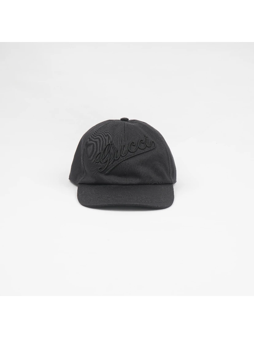 Baseball Cap With Embroidery In Black