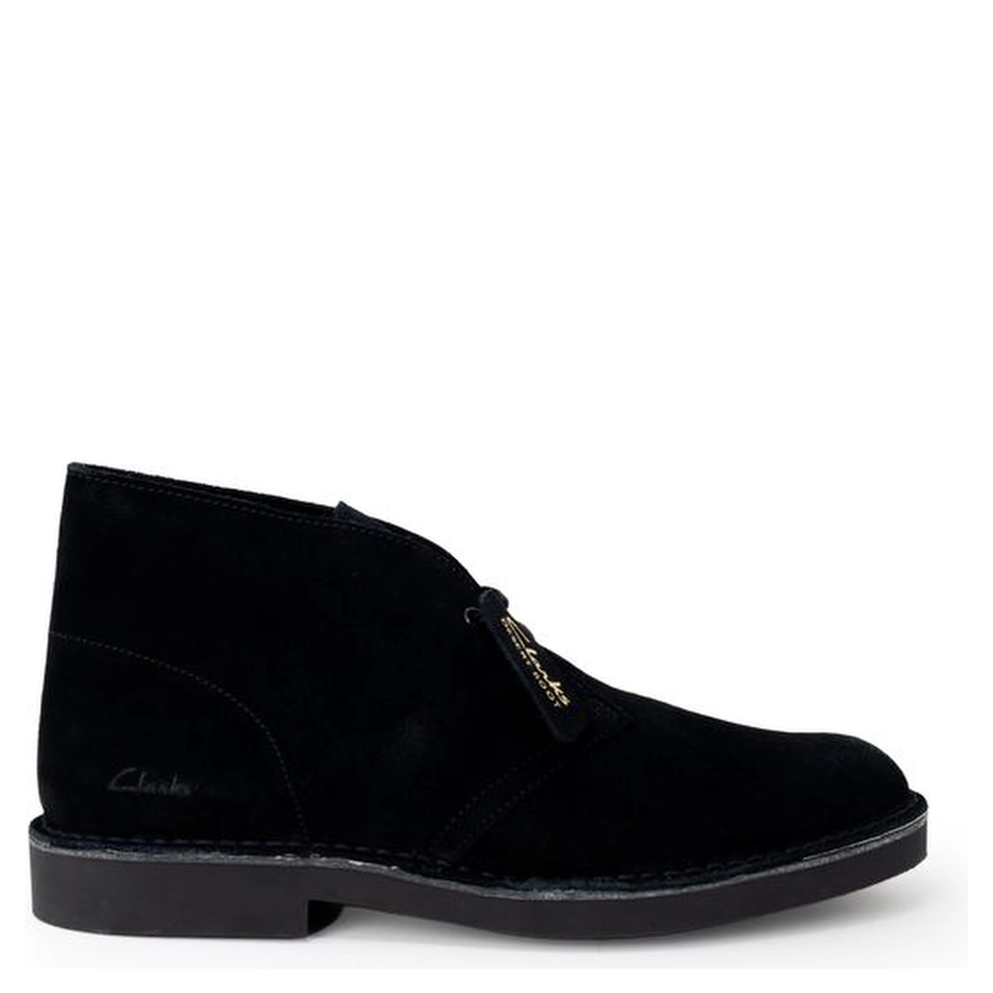 Black Leather Lace-Up Boots