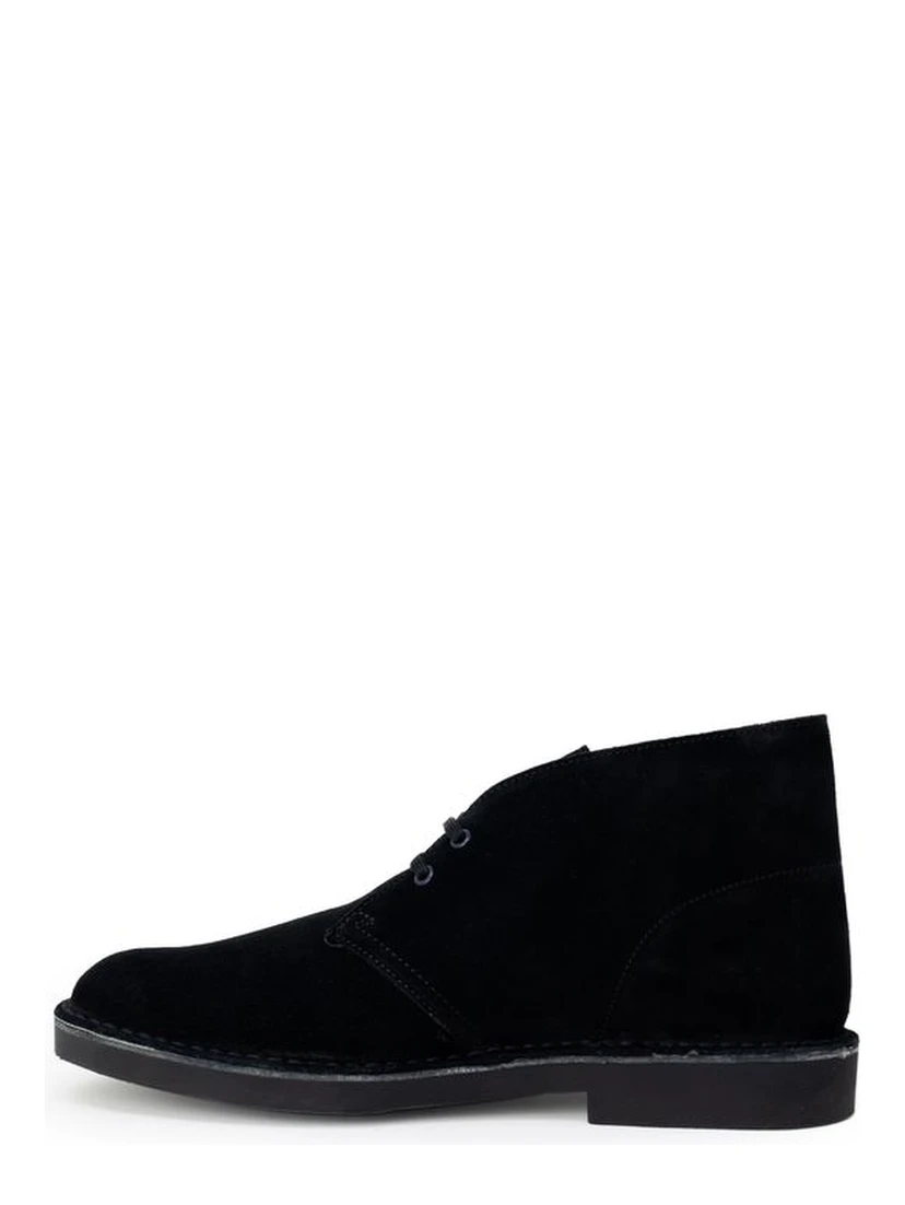 Black Leather Lace-Up Boots