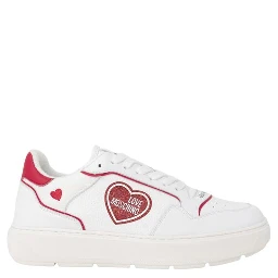 Red Polyethylene Low Top Sneakers