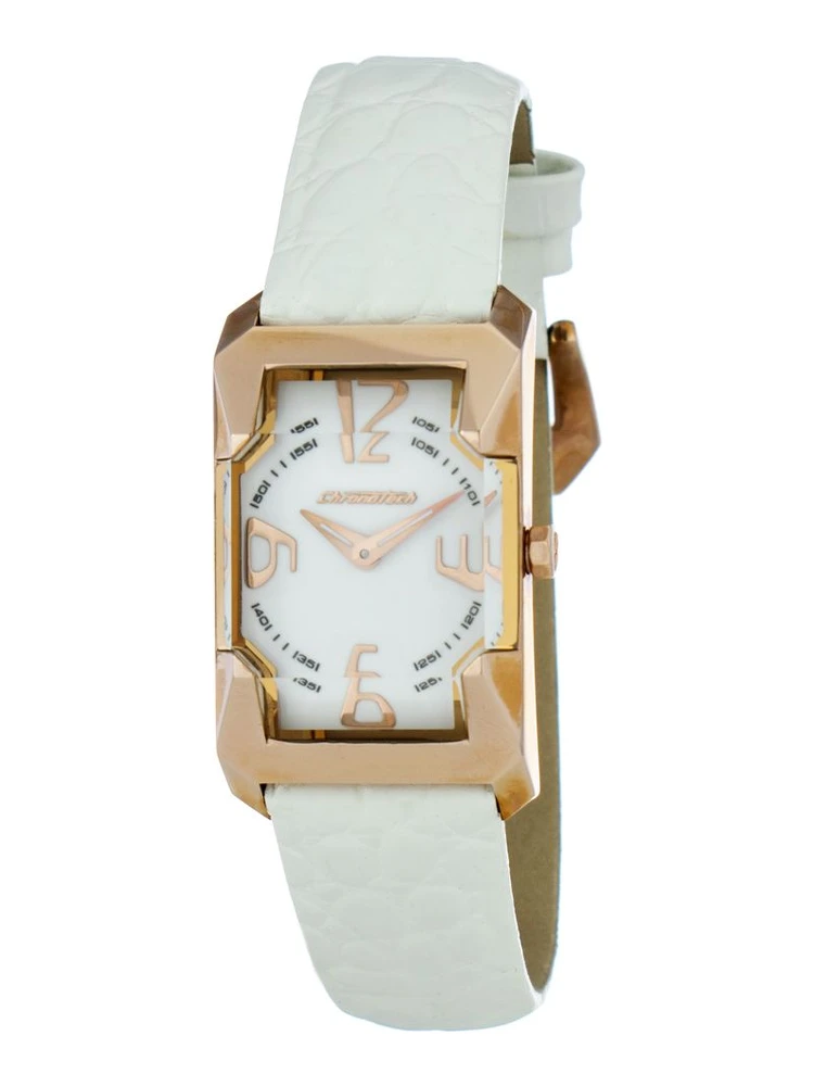 White Leather Dress Watch
