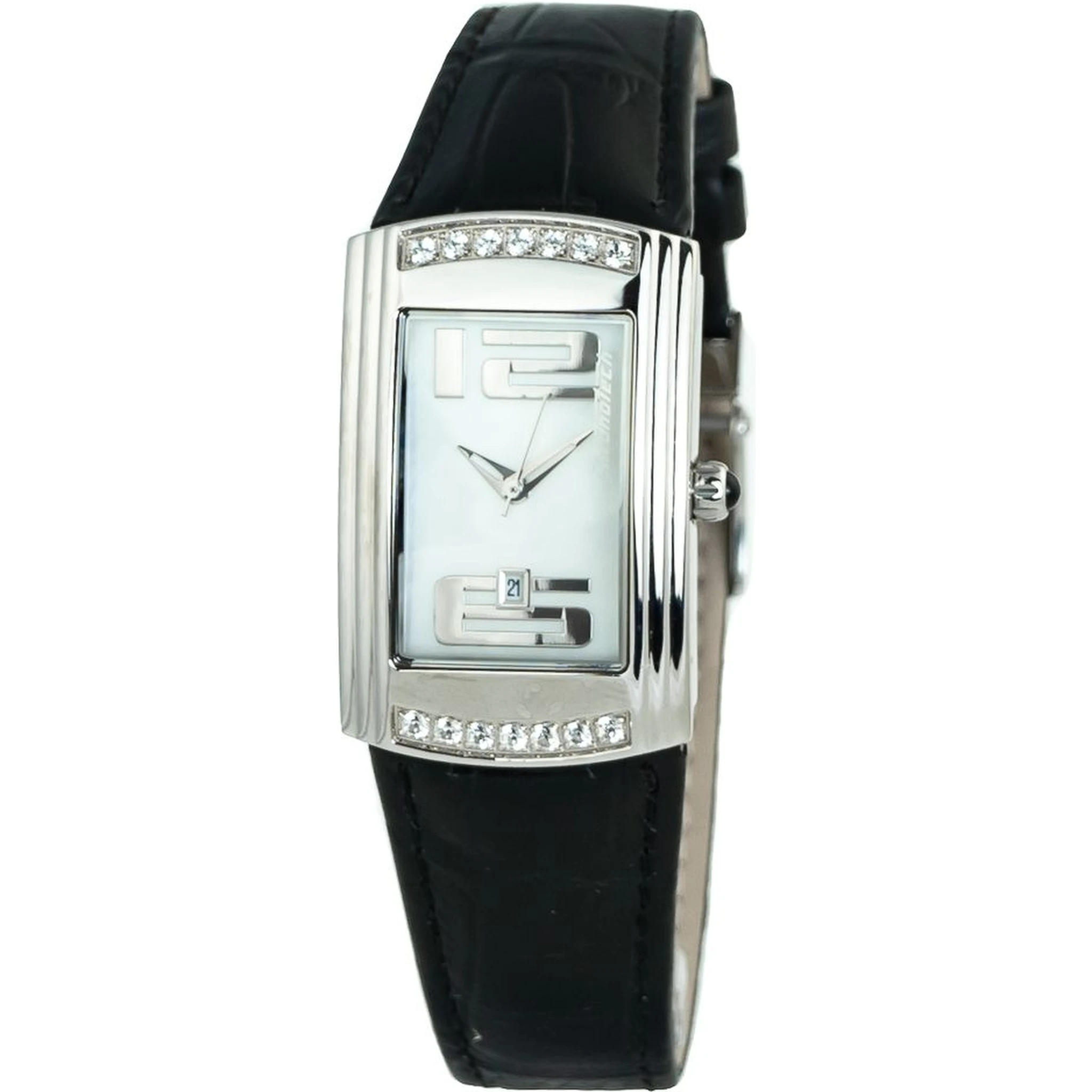 Black Leather Dress Watch