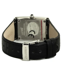 Black Leather Dress Watch